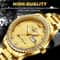 Stainless Steel Quartz Watch For Men Waterproof Luxury Gold Classic Analog Design Business Gift For 3