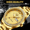 Stainless Steel Quartz Watch For Men Waterproof Luxury Gold Classic Analog Design Business Gift For 3