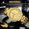 Stainless Steel Quartz Watch For Men Waterproof Luxury Gold Classic Analog Design Business Gift For 5