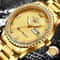 Stainless Steel Quartz Watch For Men Waterproof Luxury Gold Classic Analog Design Business Gift For 0