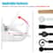 Curtain Rod Hooks SelfAdhesive Adjustable Holder Clips No Drill NailFree Transparent Strong Adhesiv 4