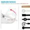 Curtain Rod Hooks SelfAdhesive Adjustable Holder Clips No Drill NailFree Transparent Strong Adhesiv 4