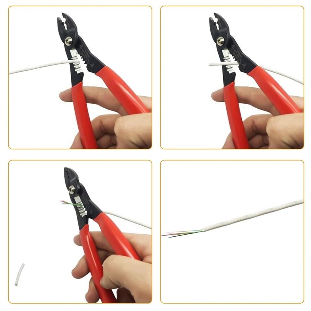 Wire Pliers Crimper Stripper Cutter Cables MultiUse Wire Tool For Cutting Gripping And Crimping Wir 4
