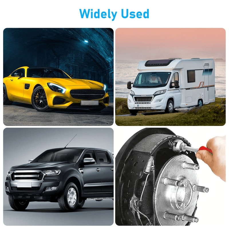 Metal Brake Caliper Spring Tool Set Spring Hook Wrench For Auto Repair THandle Brake Spring Tool Fo