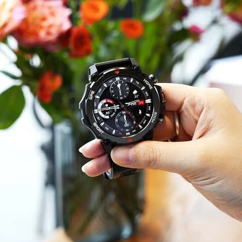 GPS Compass Smartwatch with Display ,GPS Compass Sport Fitness Tracker Swimming BT Call for Strava