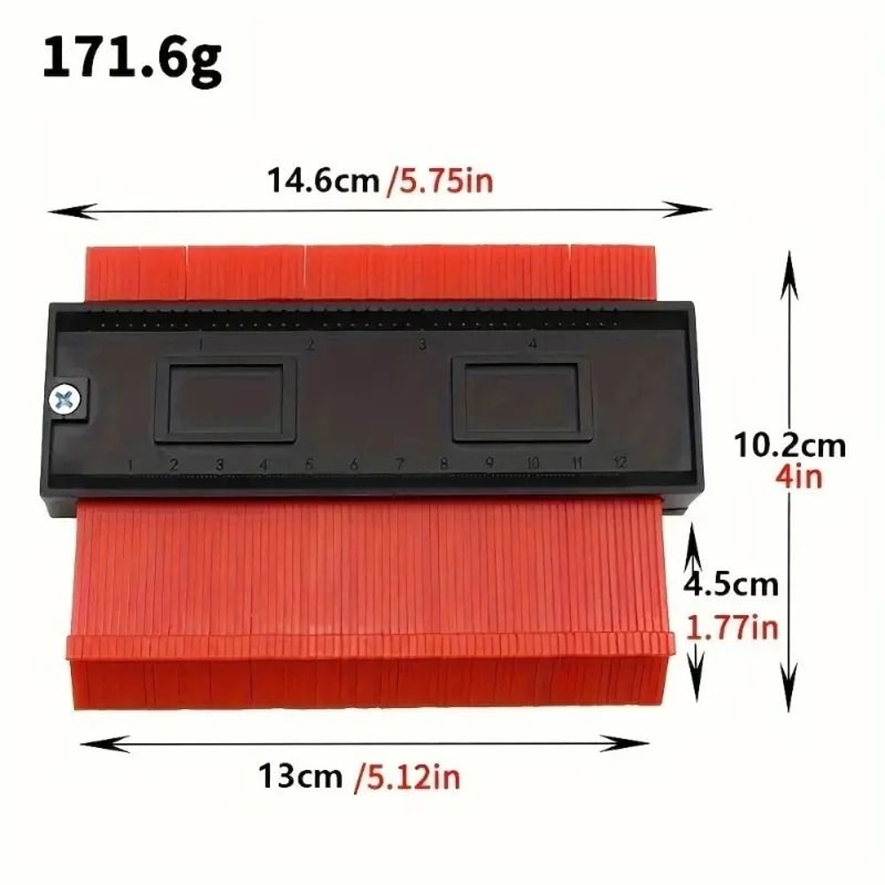 Shape Contour Gauge Duplicator Profile Tool For Ceramic Tiling Tile Carpet Marking Cutting Template 6