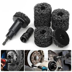 brake disc grinding tools kit, hub & rotor polishing set with wrench adapter