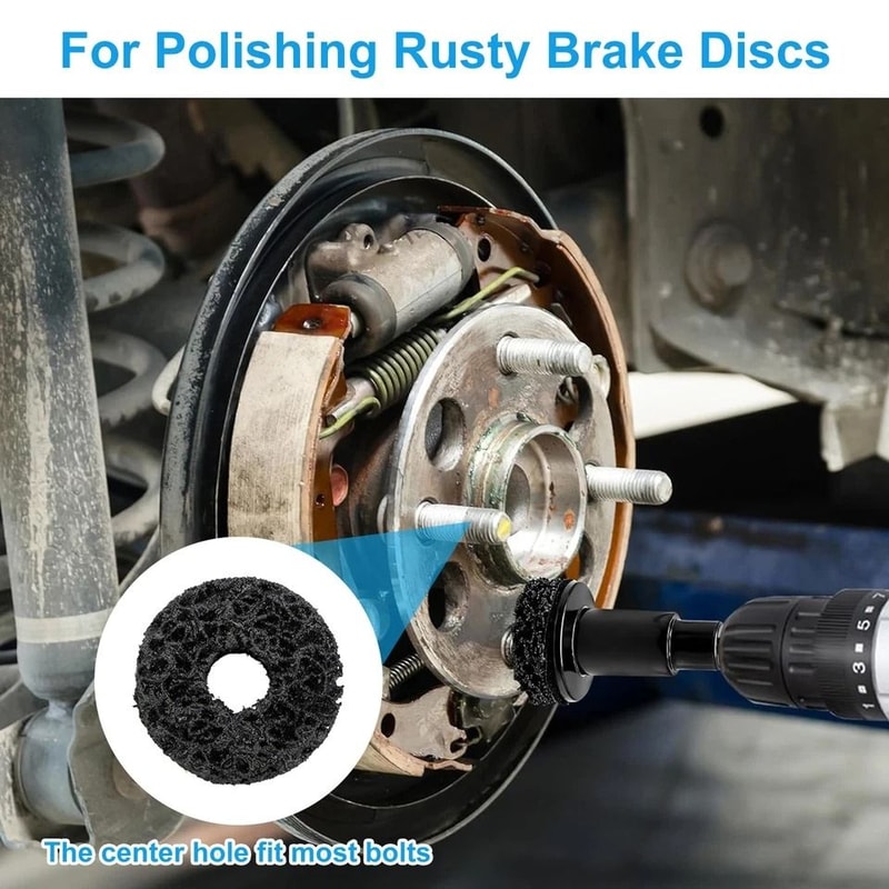 Brake Disc Grinding Tools Kit Hub Rotor Polishing Set With Wrench Adapter 1