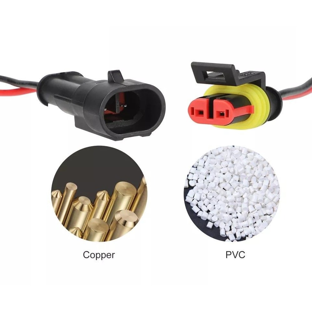 Durable Waterproof Electrical Wire Connector Plug For Car Truck Boat Marine Motorcycle 0