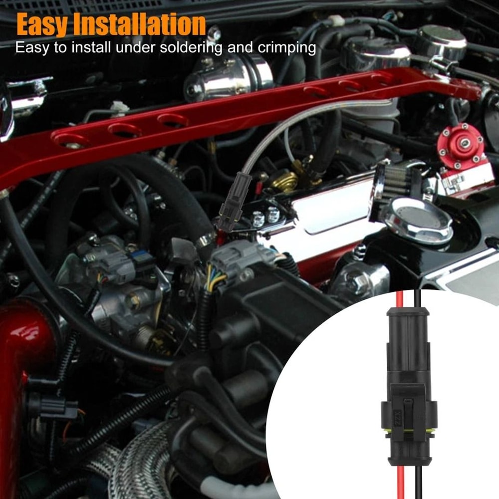 Durable Waterproof Electrical Wire Connector Plug For Car Truck Boat Marine Motorcycle 5