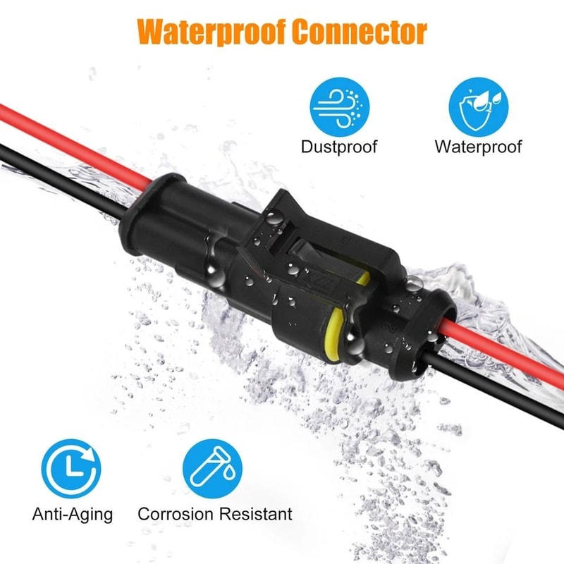 Durable Waterproof Electrical Wire Connector Plug For Car Truck Boat Marine Motorcycle 6