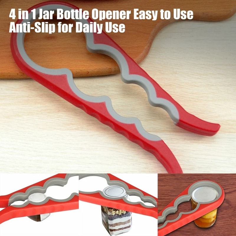 Quick Jar Opener AntiSlip Bottle Cap Twister Durable Grip For Easy Lid Removal In Kitchen 3