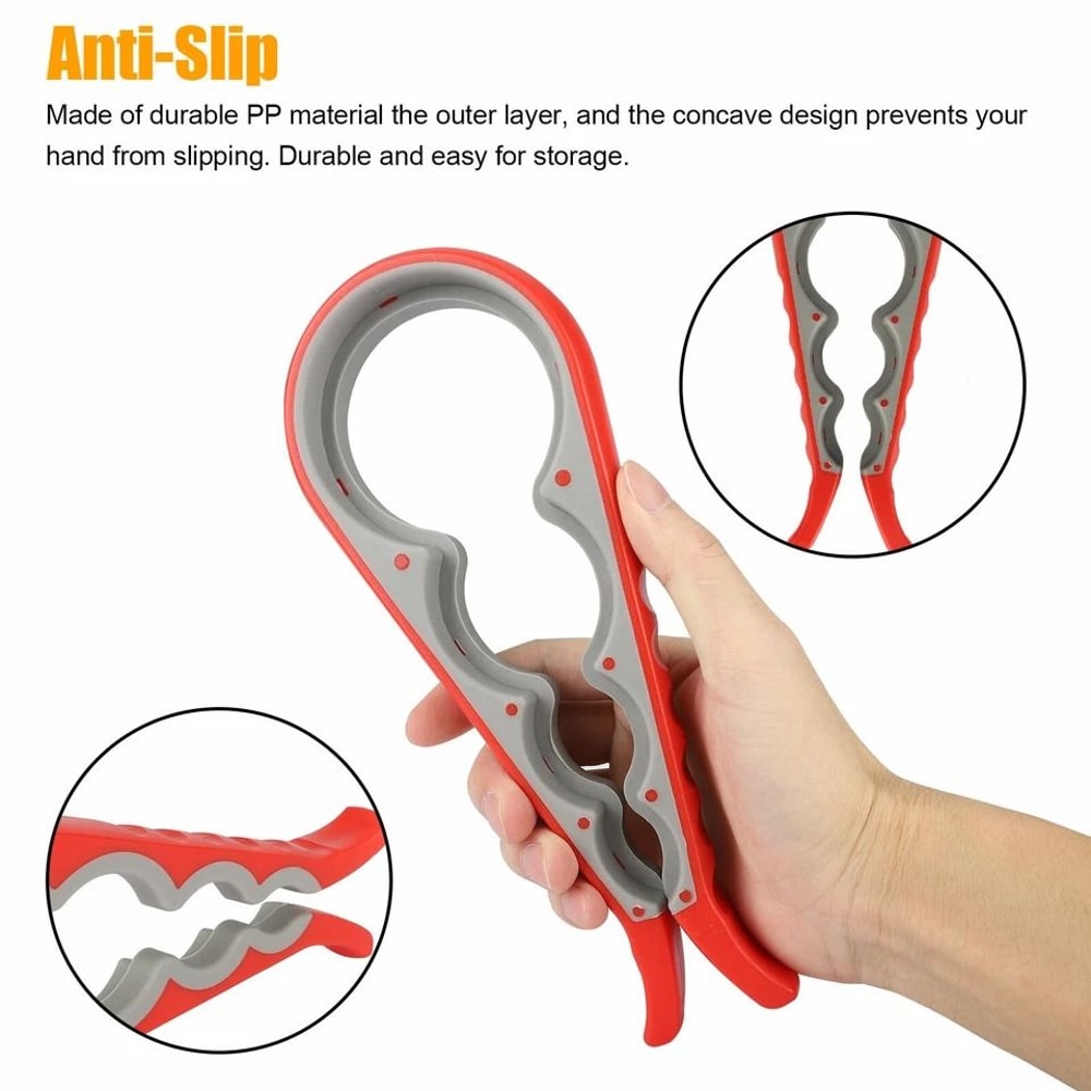 Quick Jar Opener AntiSlip Bottle Cap Twister Durable Grip For Easy Lid Removal In Kitchen 5