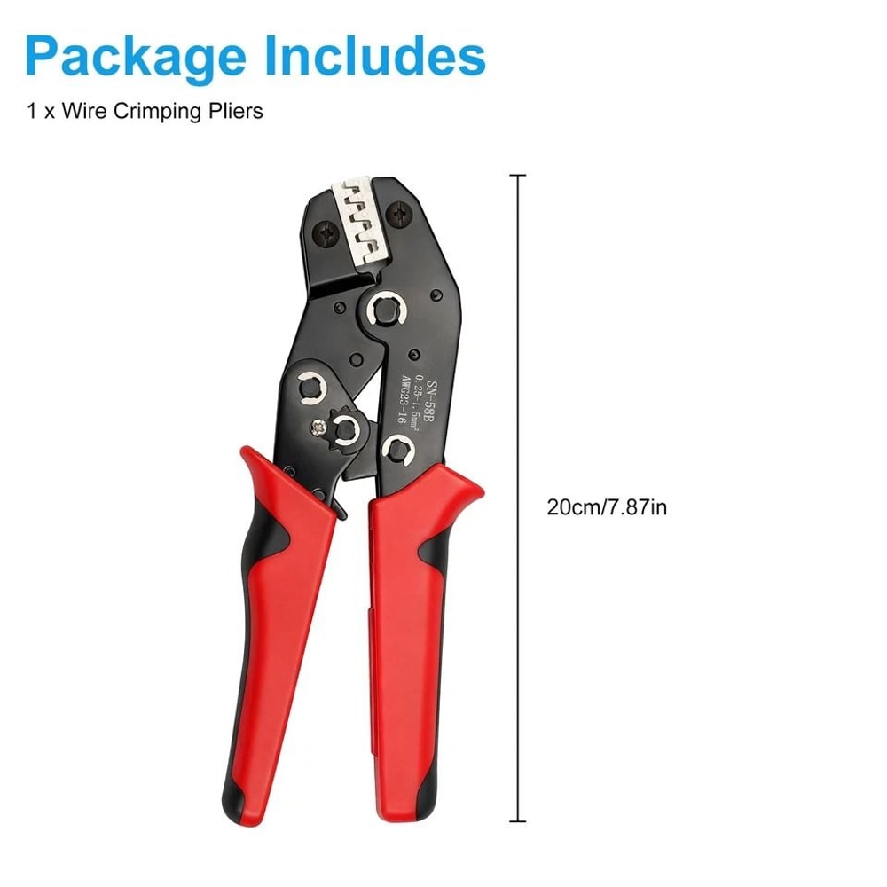 HeavyDuty Ratchet Wire Crimping Tool NonInsulated Electrical Connectors Durable Crimping Tool 2