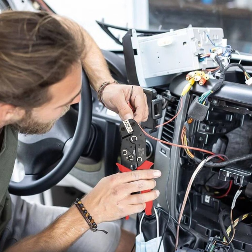 HeavyDuty Ratchet Wire Crimping Tool NonInsulated Electrical Connectors Durable Crimping Tool 3