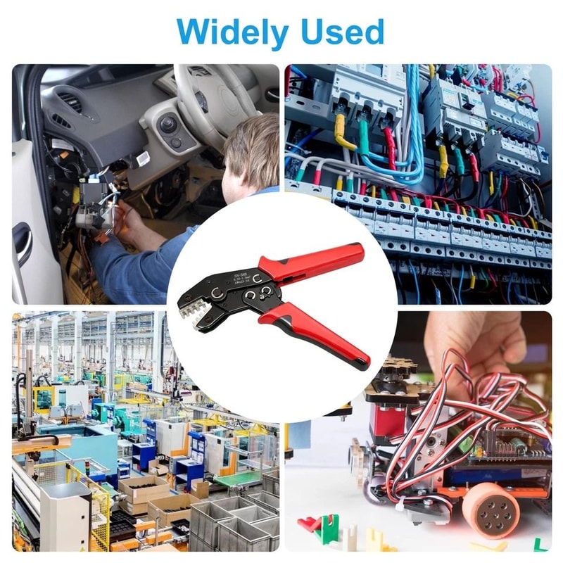 HeavyDuty Ratchet Wire Crimping Tool NonInsulated Electrical Connectors Durable Crimping Tool 4