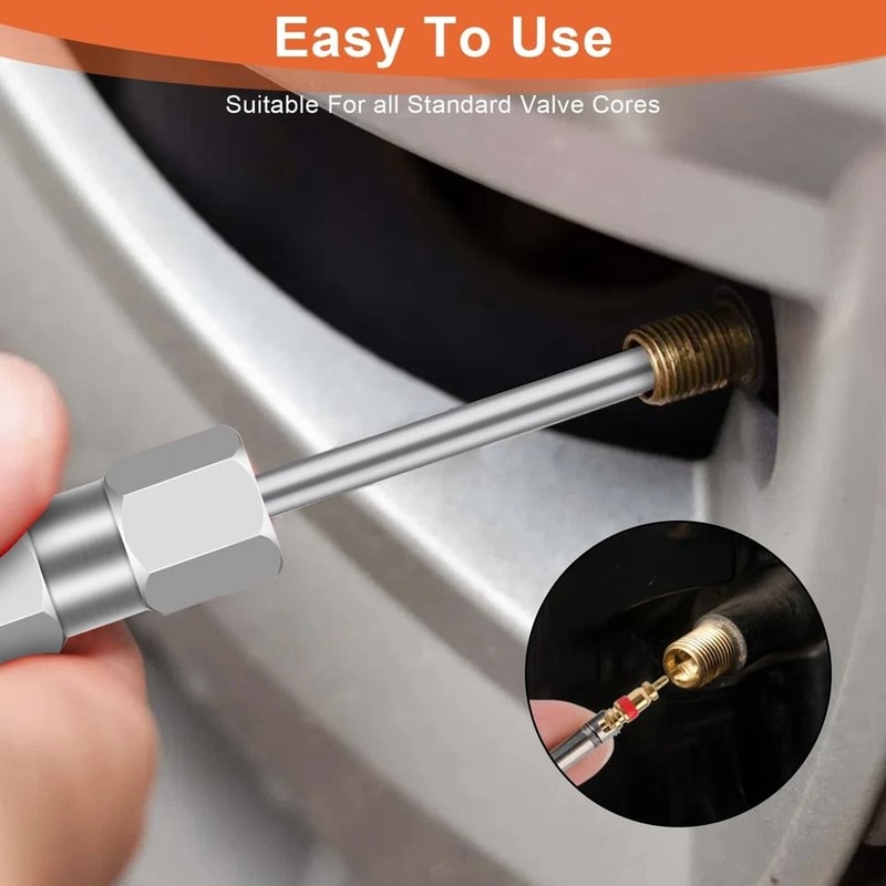Schrader Valve Core Removal Tool Valve Stem Core Remover Aluminum And Stainless Steel Tire Valve Co 2