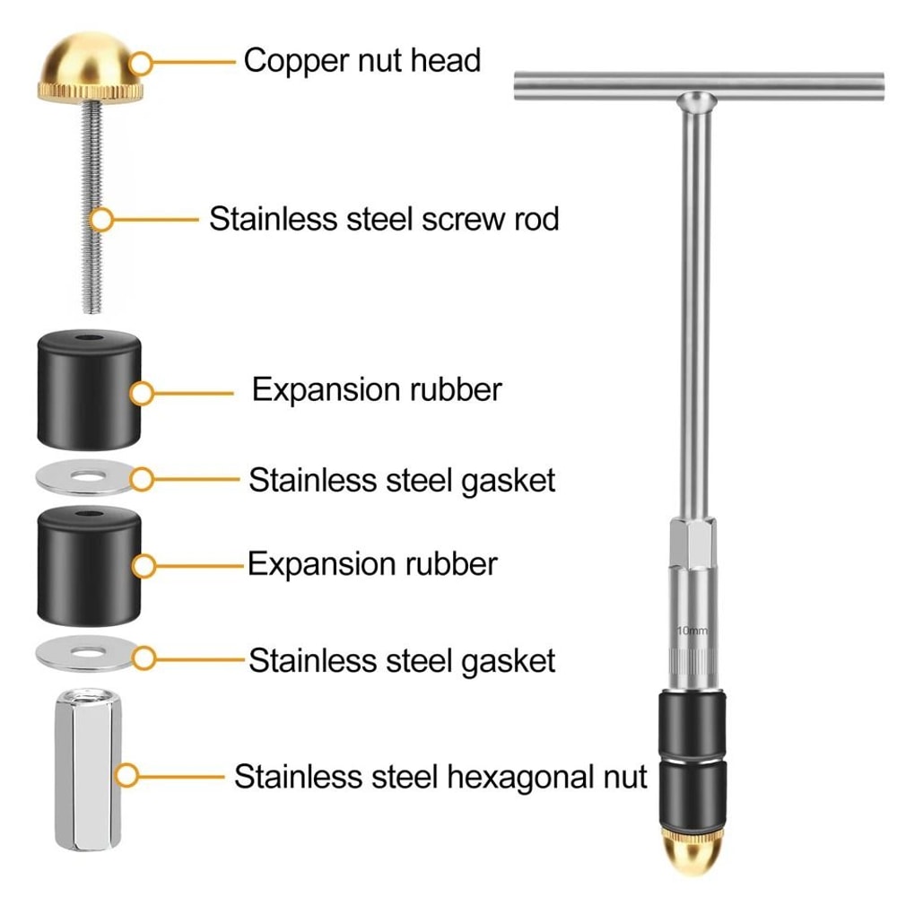 Universal HotMelt Water Stop Tool Kit Copper Pipe Water Stopper Quick Water Line Pipe Repairs 5