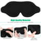 Blackout Sleep Mask Soft Silk Travel Eye Cover Memory Foam Padded Shade Adjustable For Relaxation 7
