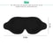 Blackout Sleep Mask Soft Silk Travel Eye Cover Memory Foam Padded Shade Adjustable For Relaxation 1