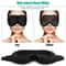 Blackout Sleep Mask Soft Silk Travel Eye Cover Memory Foam Padded Shade Adjustable For Relaxation 2