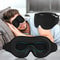 Blackout Sleep Mask Soft Silk Travel Eye Cover Memory Foam Padded Shade Adjustable For Relaxation 0