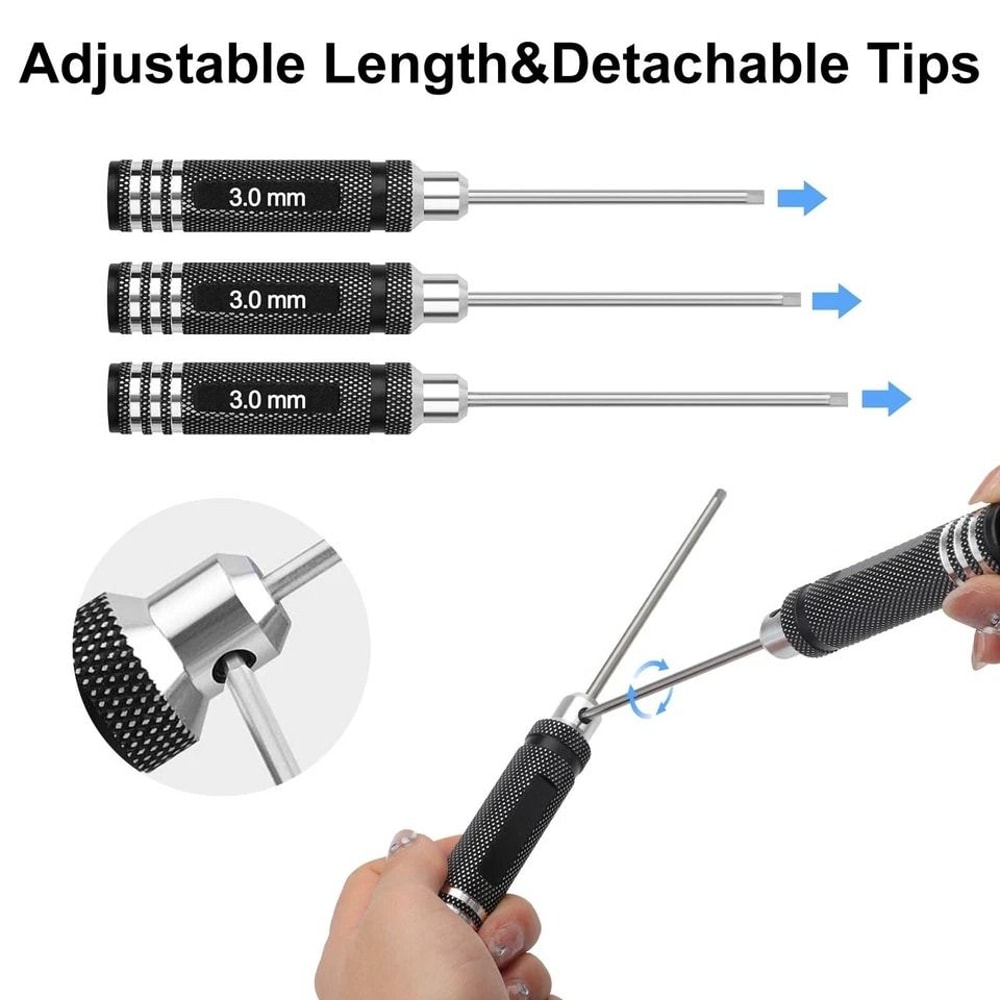 RC Car Hex Screwdriver Allen Wrench Kit For Traxxas Helicopter 3