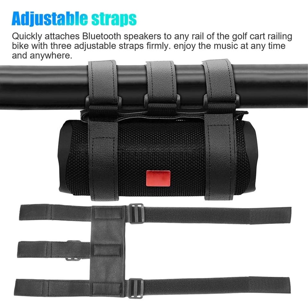 Portable Bicycle Bluetooth Speaker Mount Universal Adjustable Strap Waterproof Bike Speaker Holder 6
