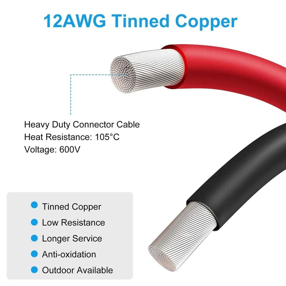 Tinned Copper Trailer Plug To Power Socket Cable Universal Adapter For RVs Camping And Marine Equip 4