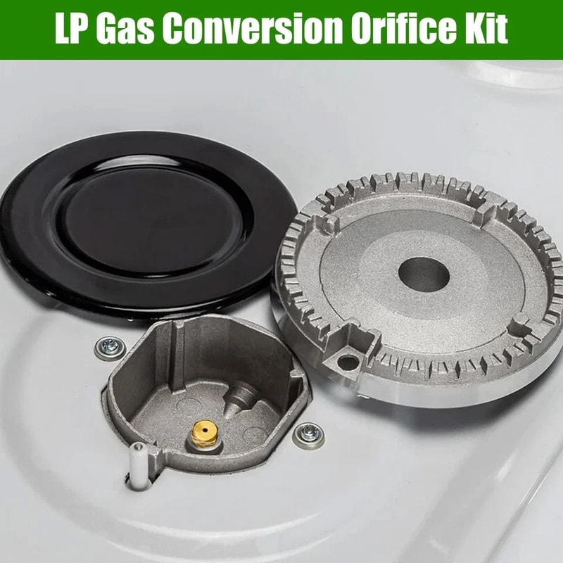 Brass LP Gas Conversion Kit Includes Orifices Wrench For Frigidaire Kenmore Stoves Easy Installati 5