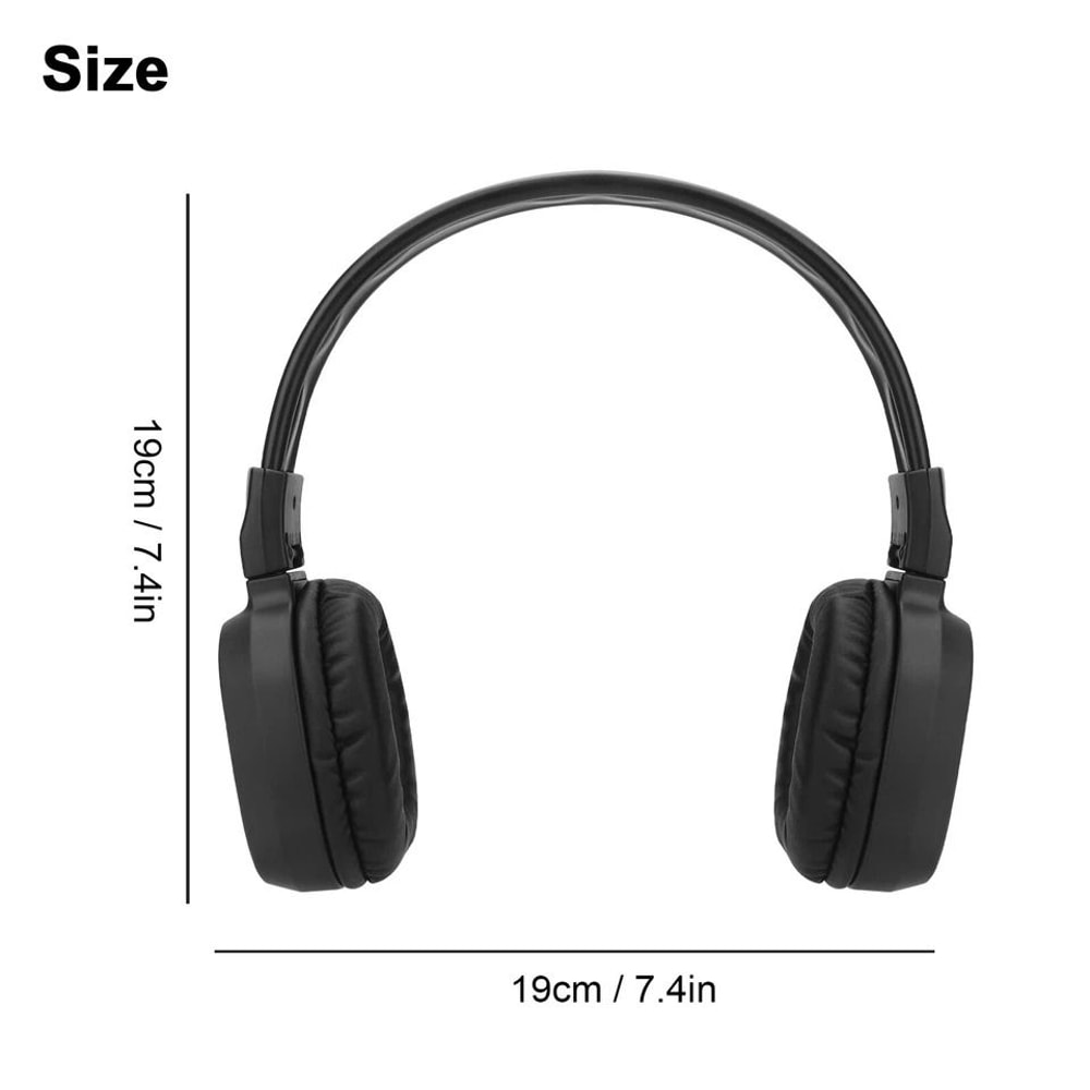 Stereo Super Bass Wireless FM Radio Headset Foldable OverEar Headphones 0