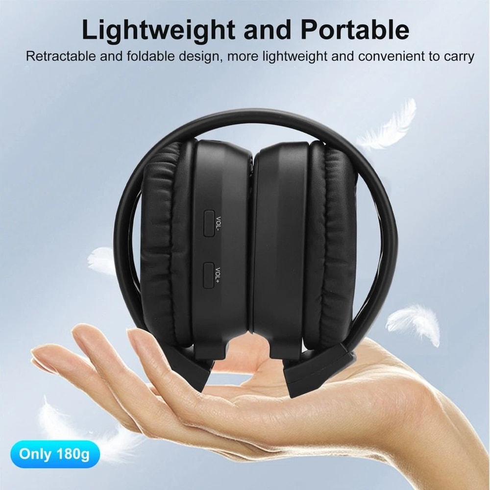 Stereo Super Bass Wireless FM Radio Headset Foldable OverEar Headphones 1