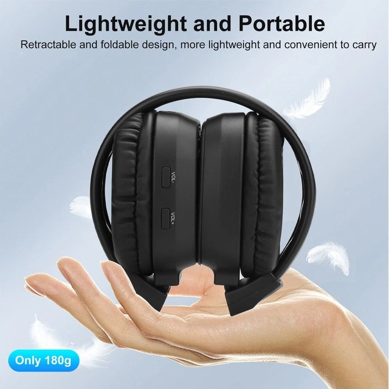 Stereo Super Bass Wireless FM Radio Headset Foldable OverEar Headphones 1