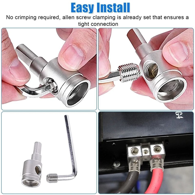 Car Audio Power Ground Wire Reducers For Amp Input High Conductivity And Sound Quality Improvement 8