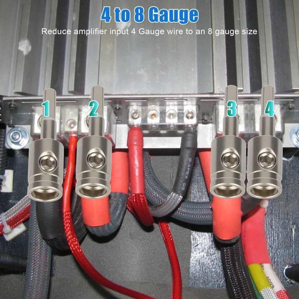 Car Audio Power Ground Wire Reducers For Amp Input High Conductivity And Sound Quality Improvement 9