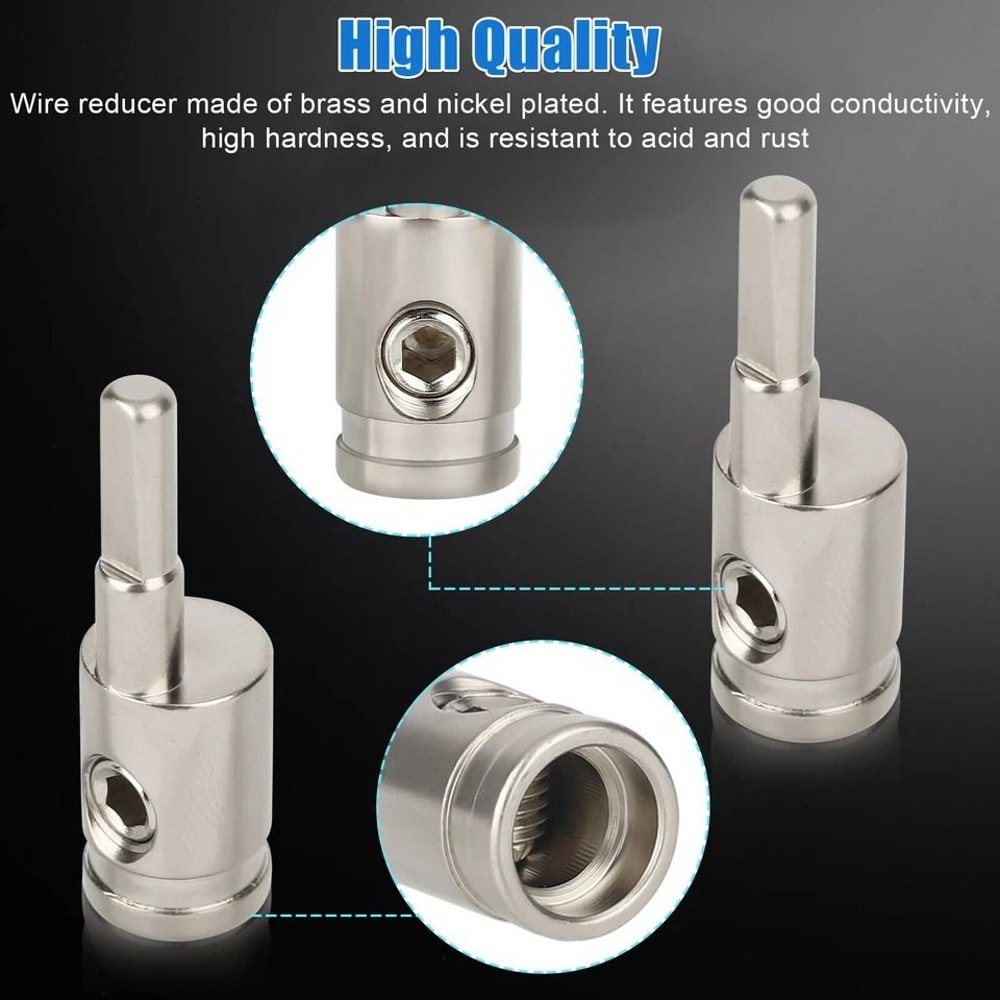 Car Audio Power Ground Wire Reducers For Amp Input High Conductivity And Sound Quality Improvement 10