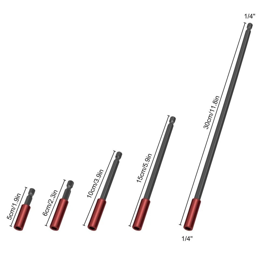Magnetic Drill Bit Extension Holder Hex Shank Strong Magnet Compatible With Impact Driver 7