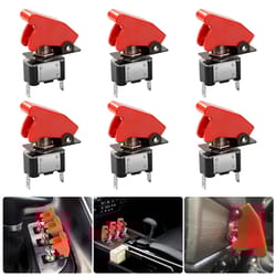 toggle switches with red safety covers, heavy duty for automotive, marine & industrial use
