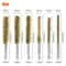 Brass Bore Cleaning Brushes 6x 14in Hex Shank Wire Brushes For Power Drill Rust Removal And Polishi