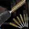 Brass Bore Cleaning Brushes 6x 14in Hex Shank Wire Brushes For Power Drill Rust Removal And Polishi