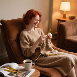 crochet hook set, ergonomic rubber handle for comfort, perfect for knitting, yarn craft, and weaving projects