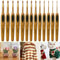 Crochet Hook Set Ergonomic Rubber Handle For Comfort Perfect For Knitting Yarn Craft And Weaving Pr