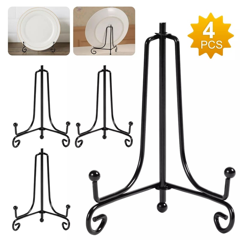 Wrought Iron Plate Holders Classic Display Stand For Photos Frames Wedding Card Racks Adjustable Pi 5