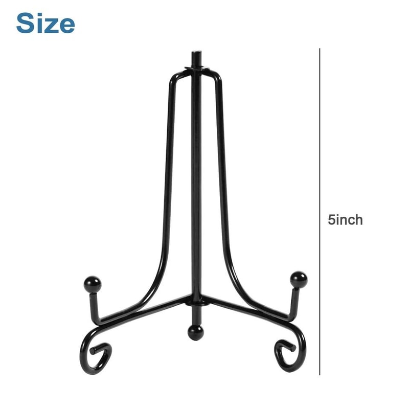 Wrought Iron Plate Holders Classic Display Stand For Photos Frames Wedding Card Racks Adjustable Pi 4