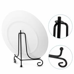 wrought iron plate holders, classic display stand for photos, frames, wedding card racks, adjustable picture holders