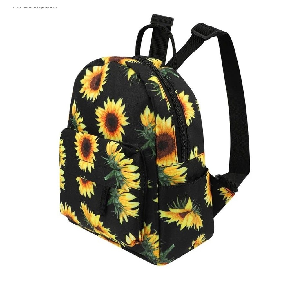Sunflower Backpack Women Waterproof Mini Purse Shoulder Rucksack Travel Bag Cute And Durable Perfec 0