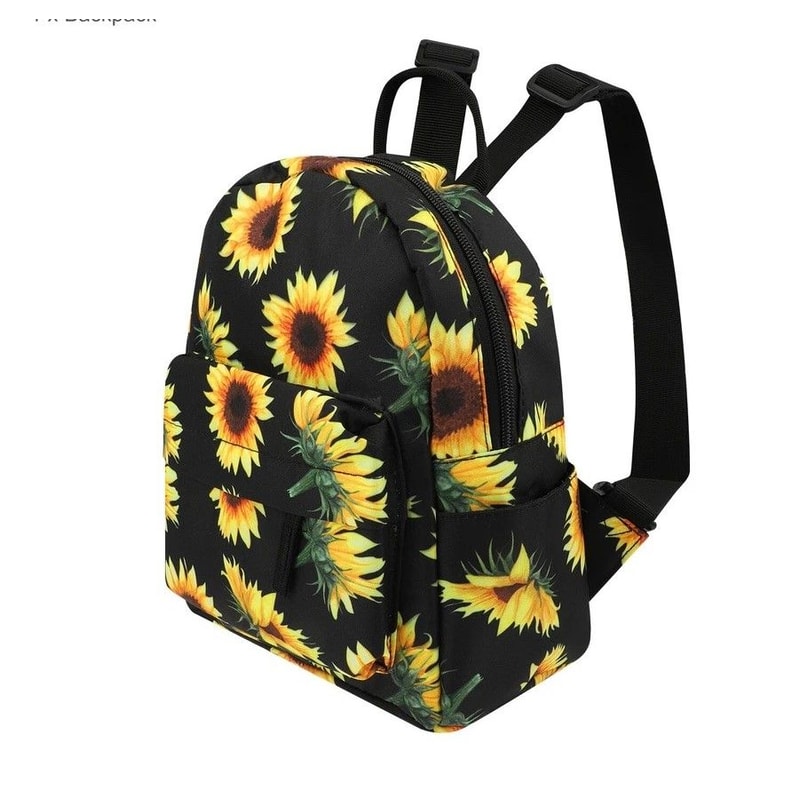 Sunflower Backpack Women Waterproof Mini Purse Shoulder Rucksack Travel Bag Cute And Durable Perfec 0