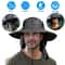 Wide Brim Sun Hat For Men Women UV Protection Hiking Fishing Cap With Neck Flap Lightweight Outdoor