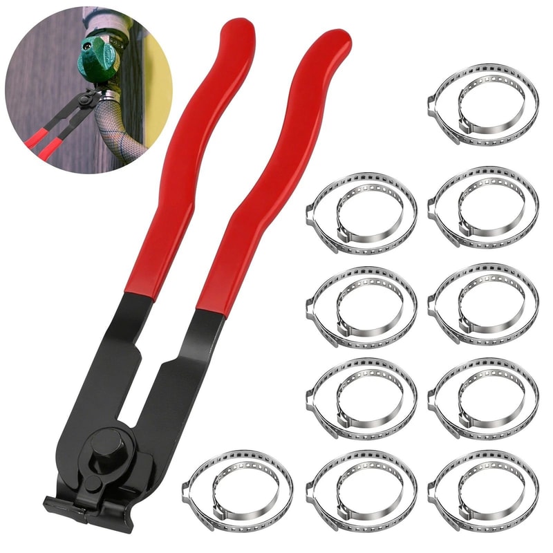 For Axle Joint Boot Crimp Clamp Pliers Tool Kit With Crimp Bands Replace Set 0