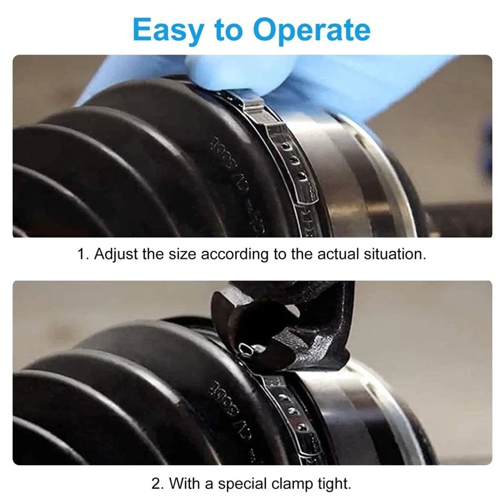 For Axle Joint Boot Crimp Clamp Pliers Tool Kit With Crimp Bands Replace Set 2